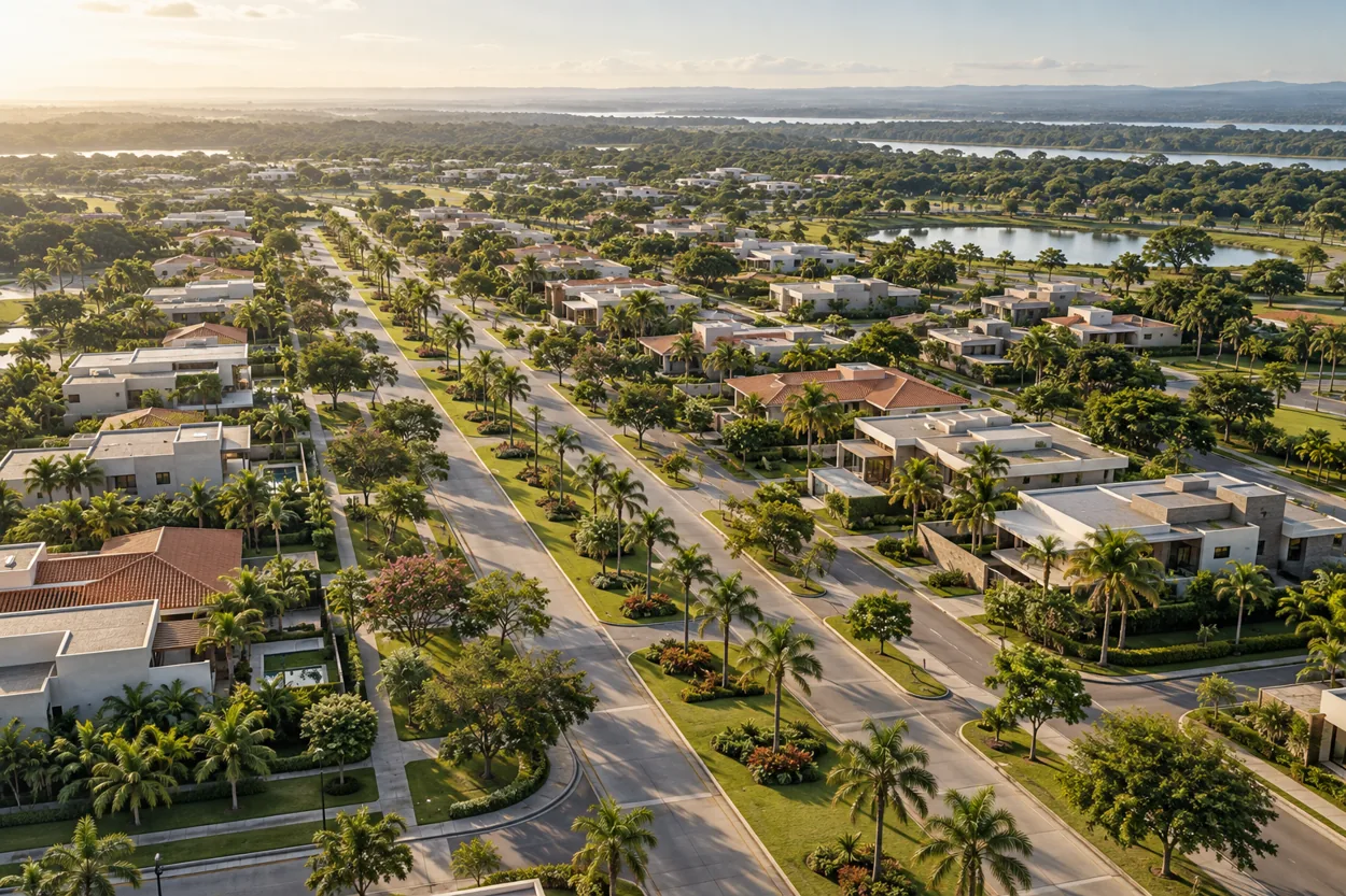Imagen conceptual de desarrollo residencial